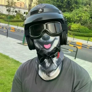 cat dog cute animal balaclava motorcycle motocross ski snowboard hat helmet liner biker neck warmer face cap cycling headgear