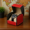 watch storage box flip cover watch case pu leather watch case pu for travel man home