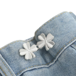 y5gc shamrock brooches pin dress clip women waist tighten buckle clothing accessory