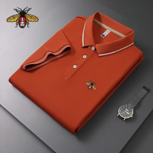 high quality summer embroidered polo shirt, family clothing, men's fashion, business, leisure, breathable, cool, quick drying sh