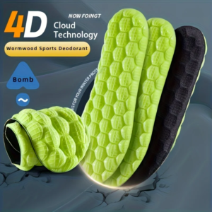 2 pcs tpu insoles, green autumn sports comfortable and lightweight,breathable sole accessories, running insoles