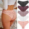women lace floral panties hollow out underwear sexy low waist solid briefs girls breathable lingerie comfortable pants s xl