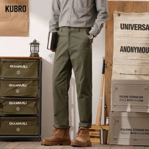 autumn winter men's casual pants business straight elastic trouser y2k brand fashion korean clothing work cargo pants streetwear