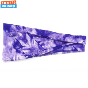 tie dye sports headband women yoga headbands fitness sweatband anti sweat printed headscarf running head band hair accessories