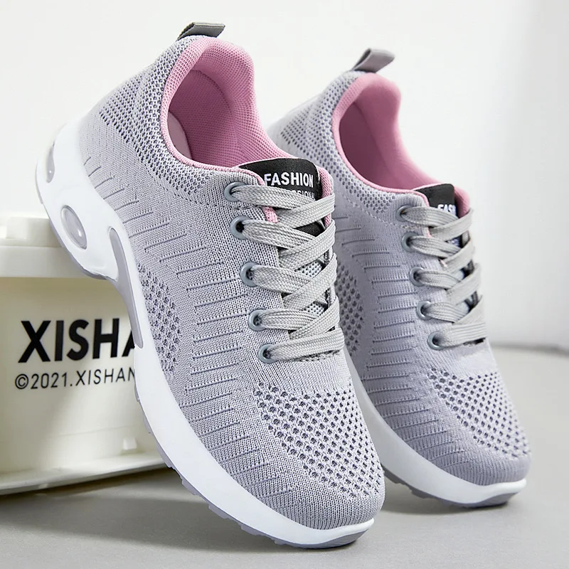spring 2025 women's large size running shoes casual air cushion sports sneakers comfortable breathable fitness footwear