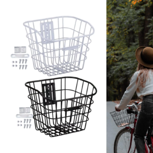 bike basket quick release basket pet cat dogs carrier rack handlebar basket for grocery cycling